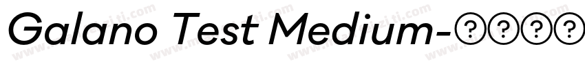 Galano Test Medium字体转换